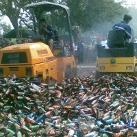 Lapangan Gasibu Bau Alkohol dan Ganja Senilai Rp 14,2 Miliar